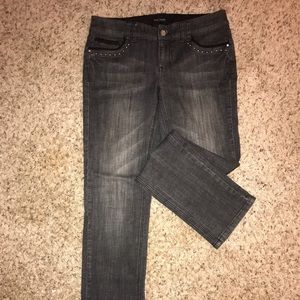 White House Black Market dark grey jeans